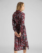 LEE LONG WORKER DRESS DAMSKA SUKIENKA RED OCHRE L50GGYOE 112111321